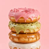 A stack of doughnuts